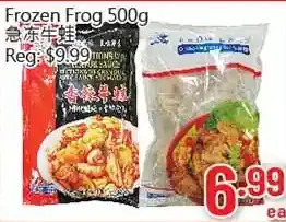 Frozen frog