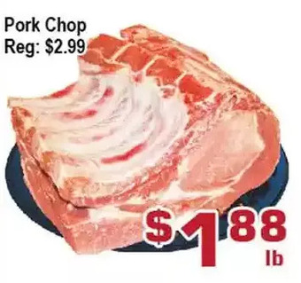 Top Food Supermarket Pork chop offer