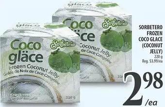 Al Premium Food Mart Sorbetero frozen coco glace (coconut jelly) offer
