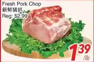 Foody World Fresh pork chop offer