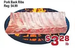 Top Food Supermarket Pork back ribs offer