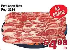 Top Food Supermarket Beef short ribs offer