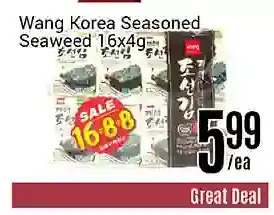 Nations Fresh Foods Wang korea seasoned seaweed offer