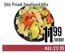 Nations Fresh Foods Stir fried seafood mix offer