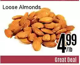 Nations Fresh Foods Loose almonds offer