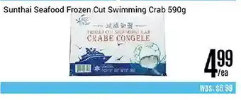 Nations Fresh Foods Sunthai seafood frozen cut swimming crab offer
