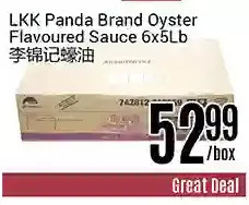 Nations Fresh Foods Lkk panda brand oyster flavoured sauce offer