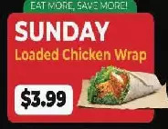 Ample Food Market Loaded chicken wrap offer