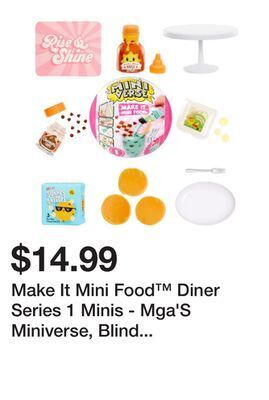 Chapters Indigo Make it mini food™ diner series 1 minis - mga's miniverse, blind packaging, diy, resin play, collectors offer