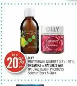Shoppers Drug Mart Olly multivitamin gummies 42's - 90's offer