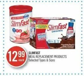 Shoppers Drug Mart Slimfast meal replacement products offer