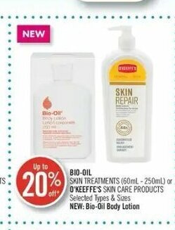 Shoppers Drug Mart Bio-oil skin treatments 60ml - 250ml offer