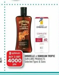 Shoppers Drug Mart Ombrelle sun care products offer