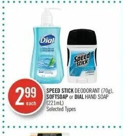 Shoppers Drug Mart Speed stick deodorant 70g offer