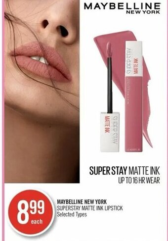 Shoppers Drug Mart Maybelline new york superstay matte ink lipstick offer