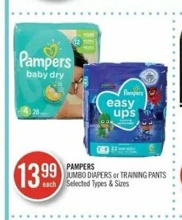 Shoppers Drug Mart Pampers jumbo diapers offer