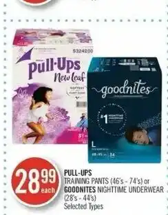 Shoppers Drug Mart Pull-ups training pants 46's - 74's offer