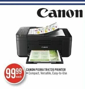 Shoppers Drug Mart Canon pixma TR4720 printer offer