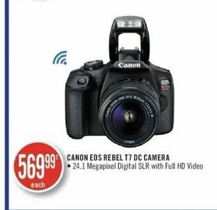 Shoppers Drug Mart Canon EOS rebel T7 DC camera offer