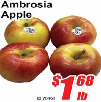 Jian Hing Supermarket Ambrosia Apple offer