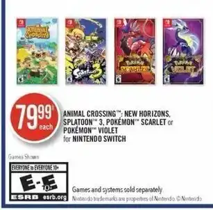 Shoppers Drug Mart Animal crossing for nintendo switch offer