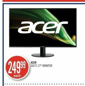 Shoppers Drug Mart Acer SA271 27'' monitor offer