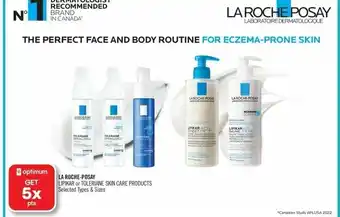 Shoppers Drug Mart La roche-posay lipikar or toleriane skin care products offer
