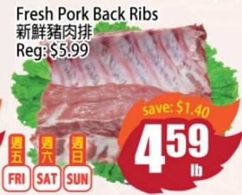 Field Fresh Supermarket Fresh Pork Back Ribs offer