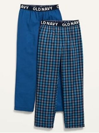 Old Navy Patterned poplin pajama pants 2-pack for boys offer
