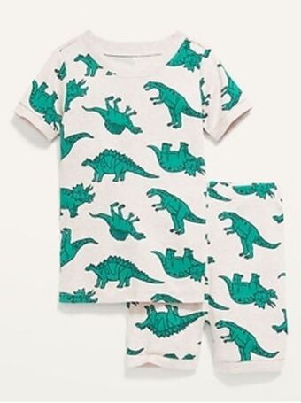 Old Navy Unisex graphic pajama shorts set for toddler & baby offer