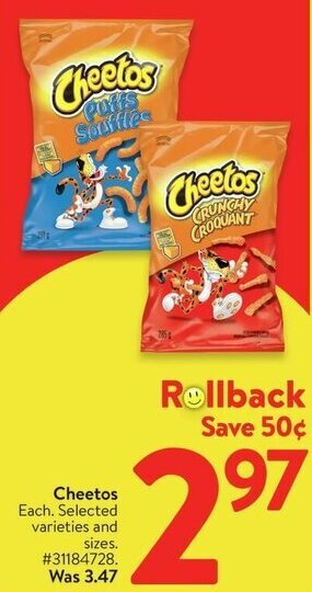 Walmart Cheetos offer