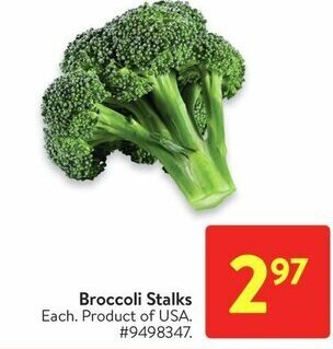 Walmart Broccoli Stalks offer