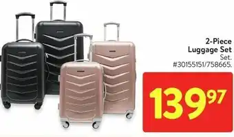 Walmart 2-Piece Luggage Set offer