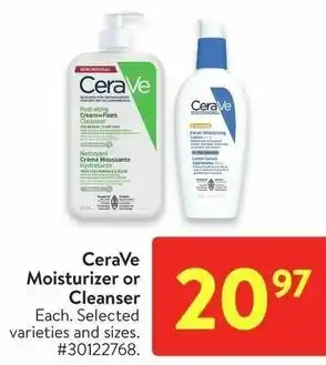 Walmart CeraVe Moisturizer or Cleanser offer