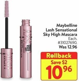 Walmart Maybelline Lash Sensational Sky High Mascara offer