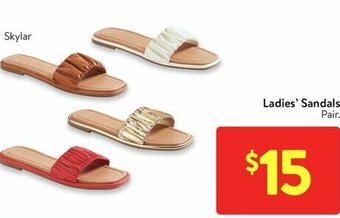 Walmart Ladies' Sandals Pair offer