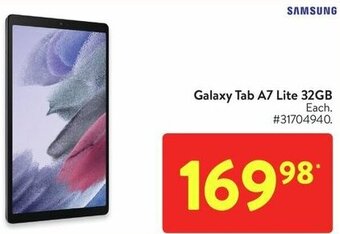 Walmart Samsung Galaxy Tab A7 Lite 32GB offer