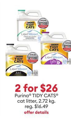 Petsmart Purina® tidy cats® cat litter offer