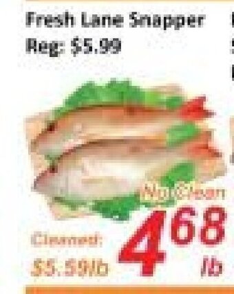 Fresh Win Foodmart Fresh Lane Snapper offer