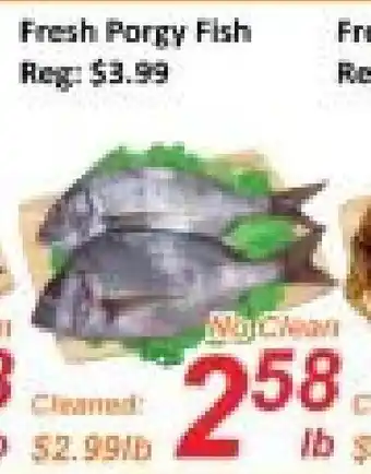 Fresh Win Foodmart Fresh Porgy Fish offer