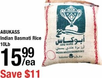 Arz Fine Foods Abukass Indian Basmati Rice 10Lb offer