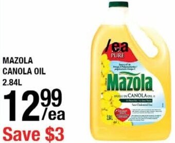 Arz Fine Foods Mazola Canola Oil 2.84L offer