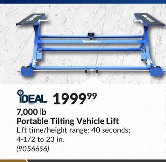 Princess Auto 7, 000 lb portable tilting vehicle offer