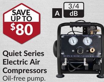 Princess Auto Quiet series electric air compressors offer