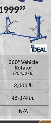 Princess Auto 3,000 lb 360° vehicle rotator offer