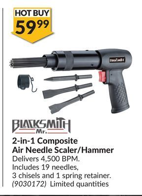 Princess Auto 2-in-1 composite air needle scaler/hammer offer