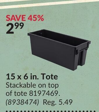 Princess Auto 15 x 6 in. tote offer