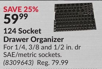 Princess Auto 124 socket drawer organizer offer