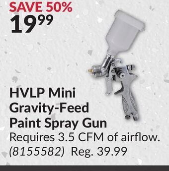 Princess Auto Hvlp mini gravity-feed paint spray gun offer