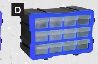 Princess Auto 12-drawer parts cabinets offer